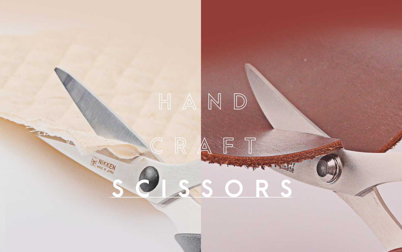 Cardboard cut scissors  NIKKEN CUTLERY is cutlery maker. scissors