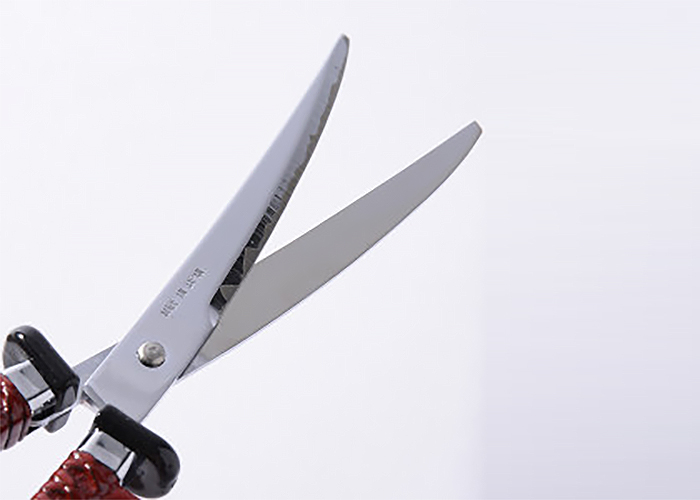 日本刀はさみ織田信長モデル（越前塗 金沢本金箔） | 岐阜県関市の刃物