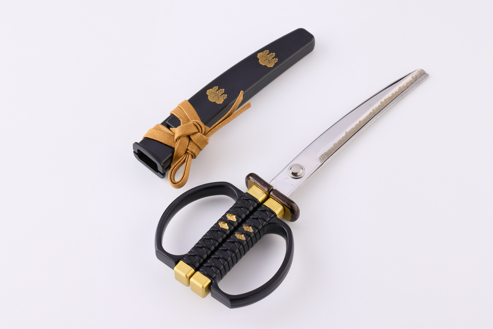 日本刀はさみ豊臣秀長モデル　※NHK大河ドラマ”豊臣兄弟！”タイトルロゴ許諾品